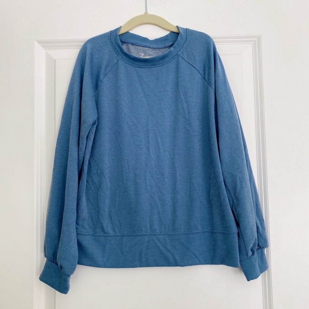 Zella girls long sleeved back cut out sweatshirt sweater size 7 8 Years